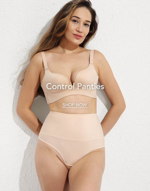 FUSHEYA Women Tummy Control Knickers High Waist Seamless Shapewear Briefs  Firm Control Slimming Panties Body Shaper Beige : : Fashion