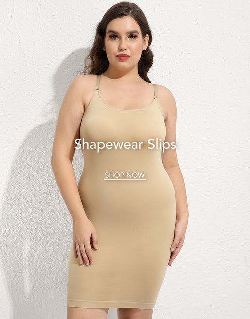 JOYSHAPER Slip Dress for Women Under Dress Shapewear Women's Full Slips  Tummy Control Shapewear for Dresses Shapewear Slip
