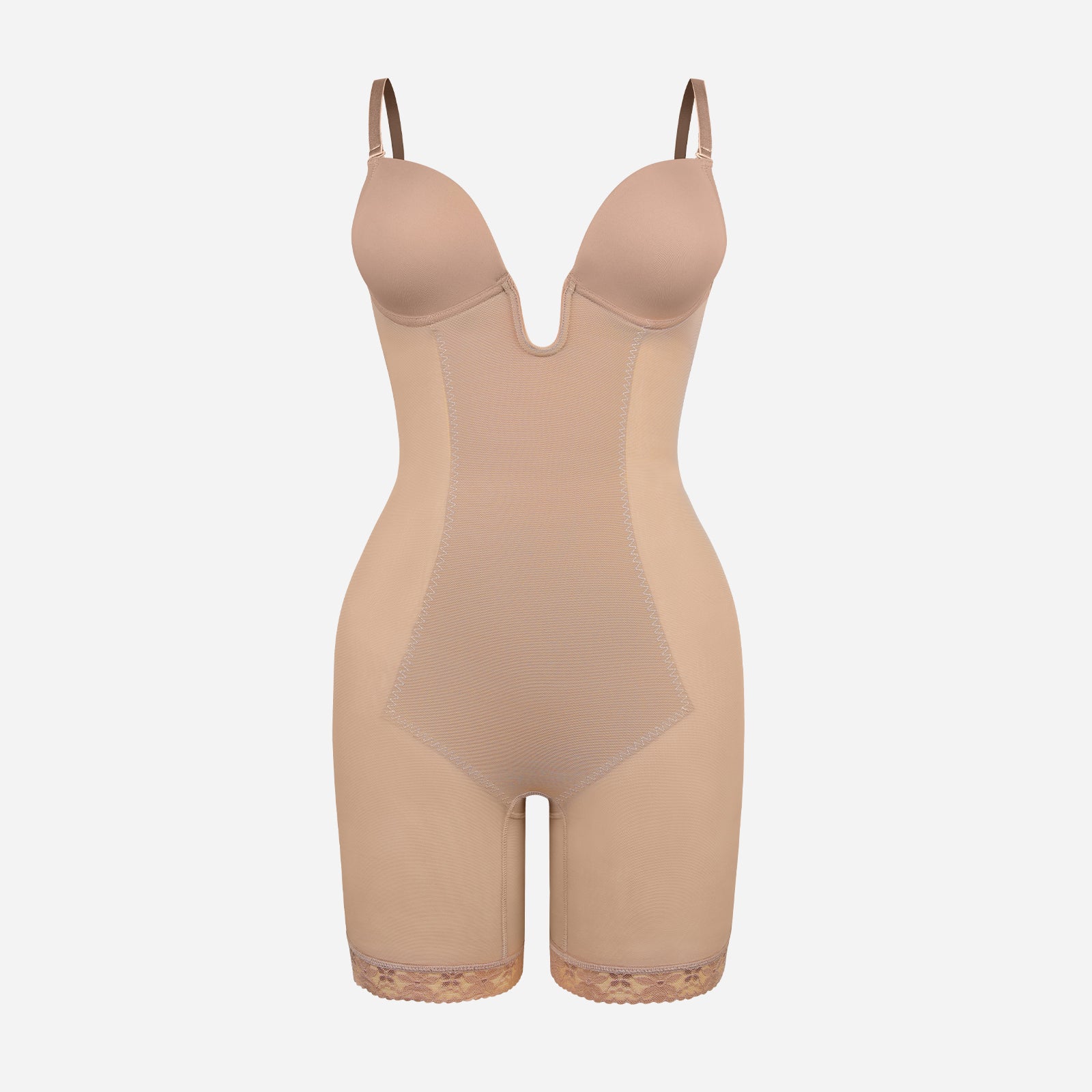 Joyshaper Backless Deep U Plunge Shapewear Strapless Bodysuit