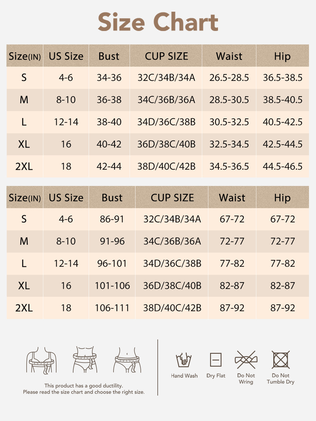 Joyshaper One Piece Tummy Control Ruffle V Neck Swimsuit size guide