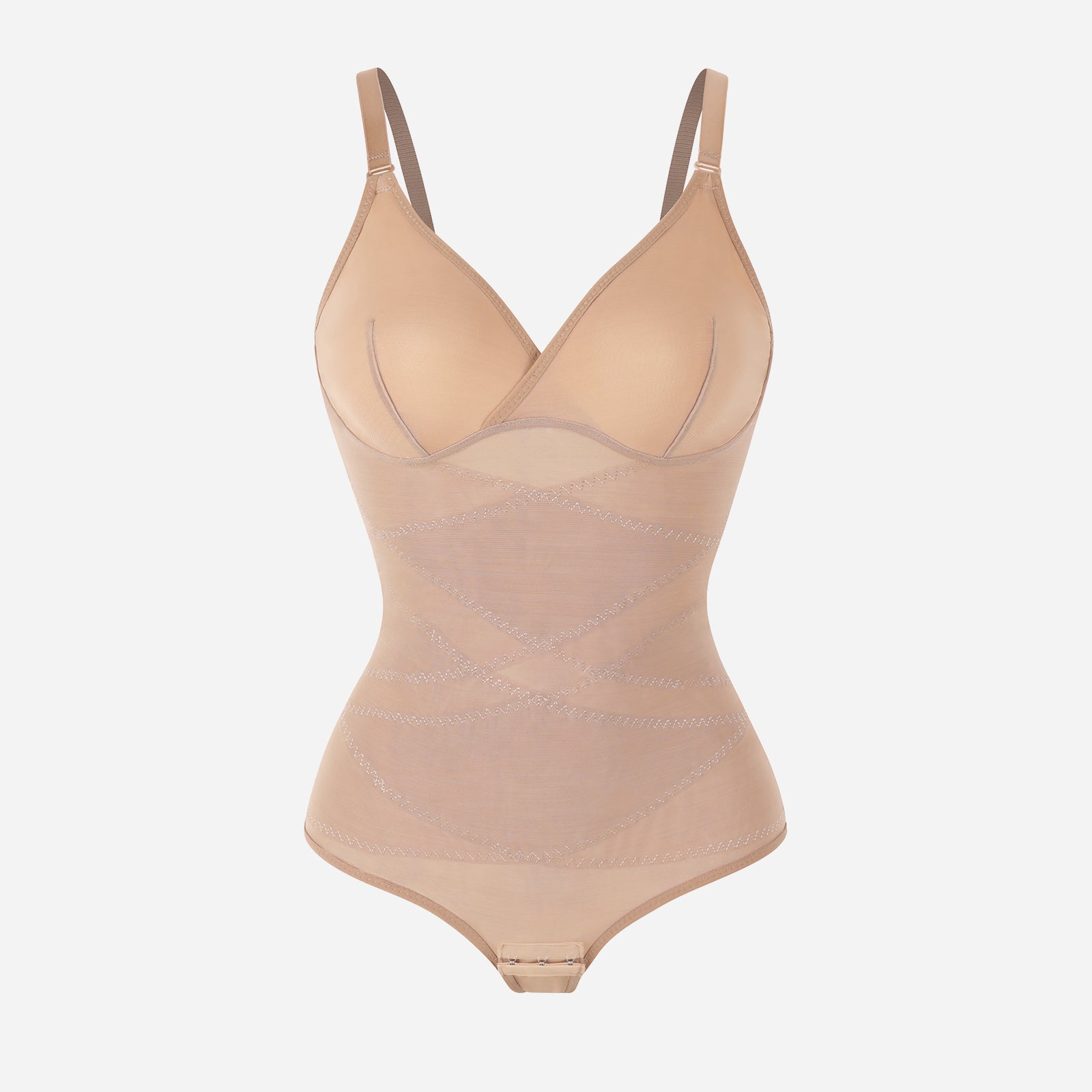 Joyshaper V Neck Waist Tummy Control Slimming Shaping Bodysuit