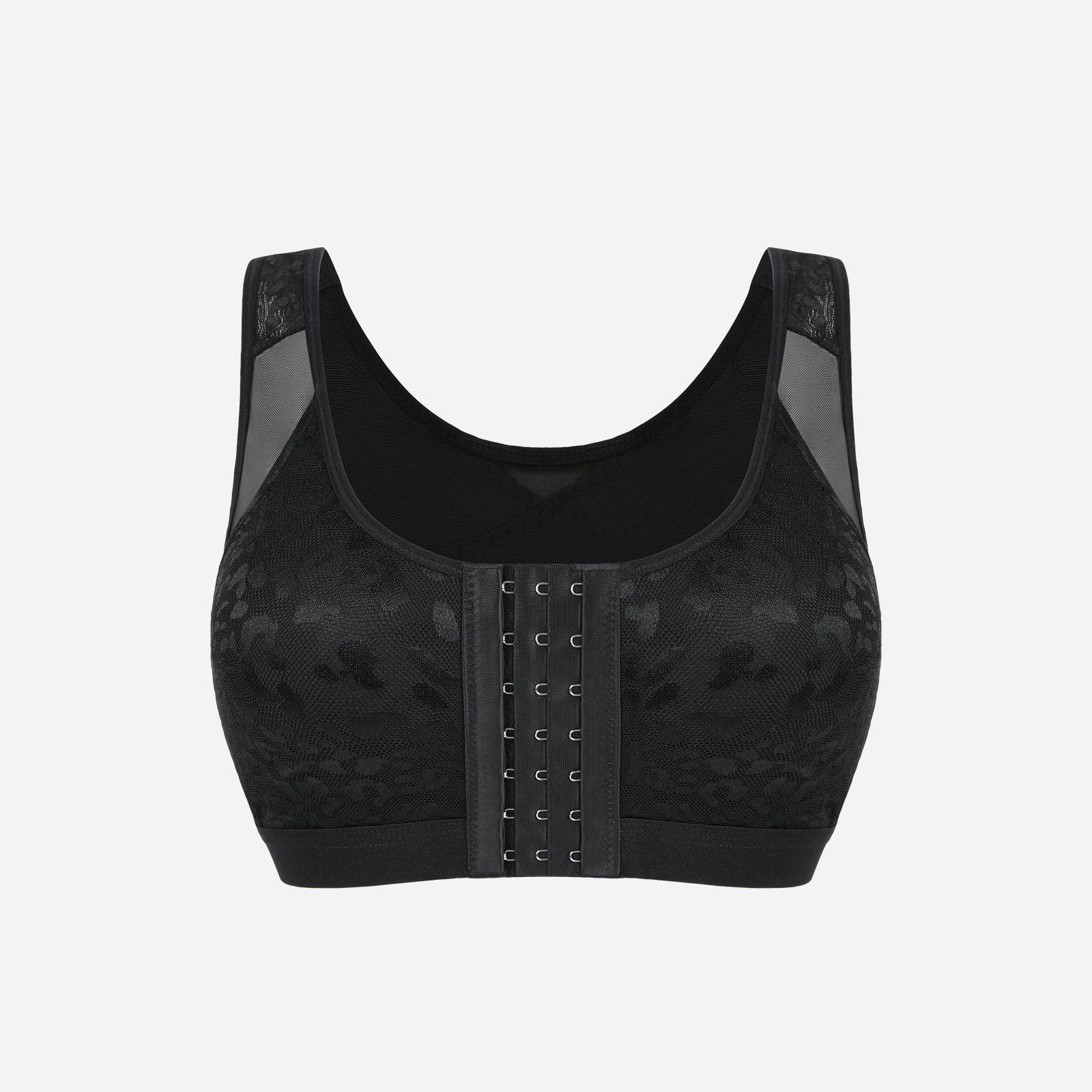 Joyshaper Lace Front Closure Post Surgery Support Wireless Bra