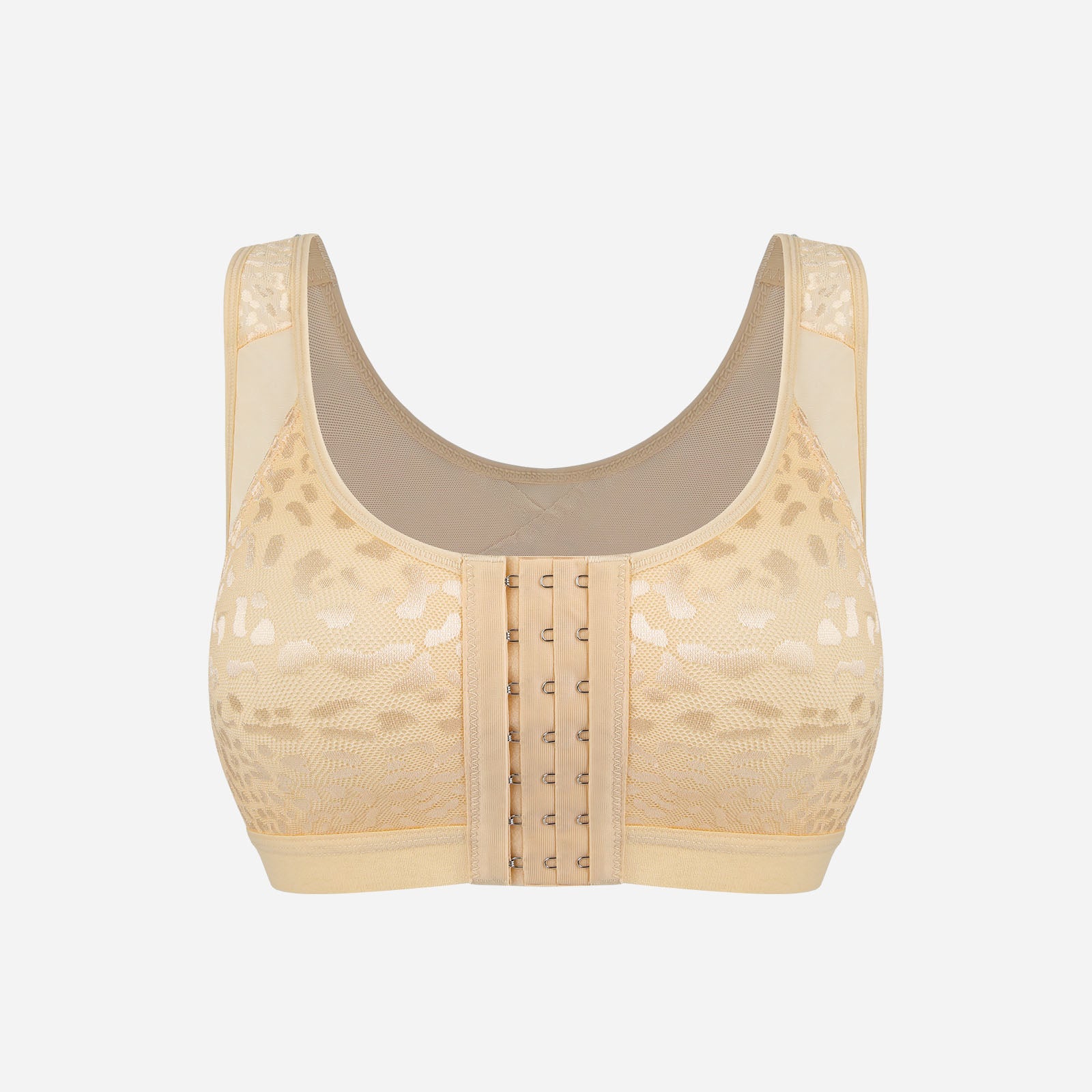 Joyshaper Lace Front Closure Post Surgery Support Wireless Bra