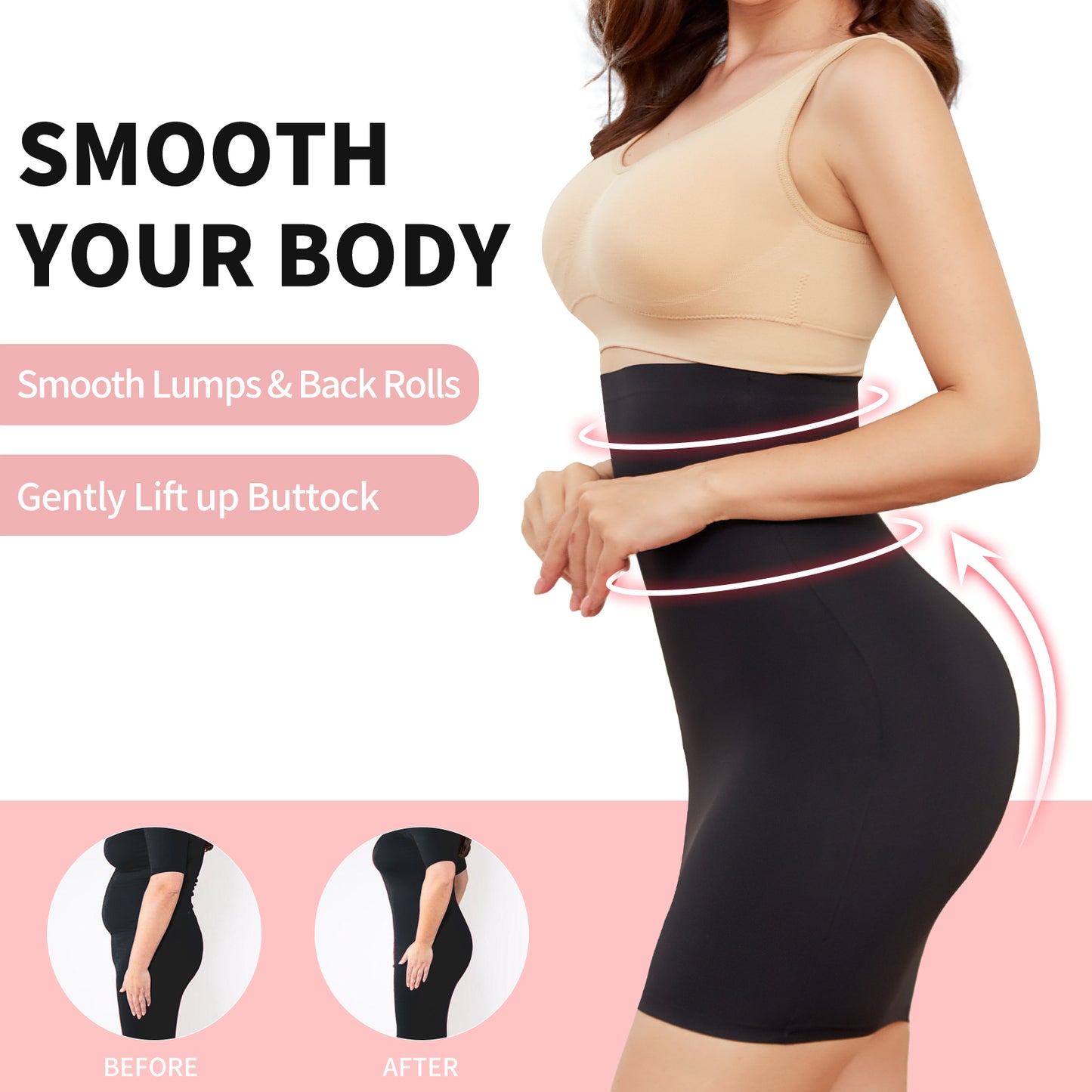 Joyshaper Half Slip Tummy Control Shapewear Dress Slip