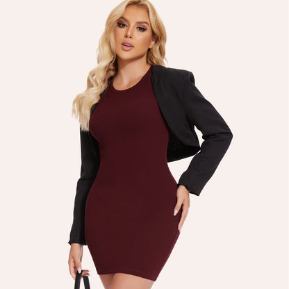 Joyshaper Crew Neck Mini Bodycon Dress