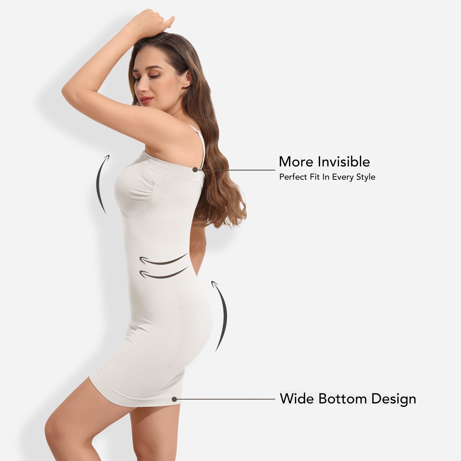 Joyshaper Seamless Strapless Shapewear Slip Dress Black / M
