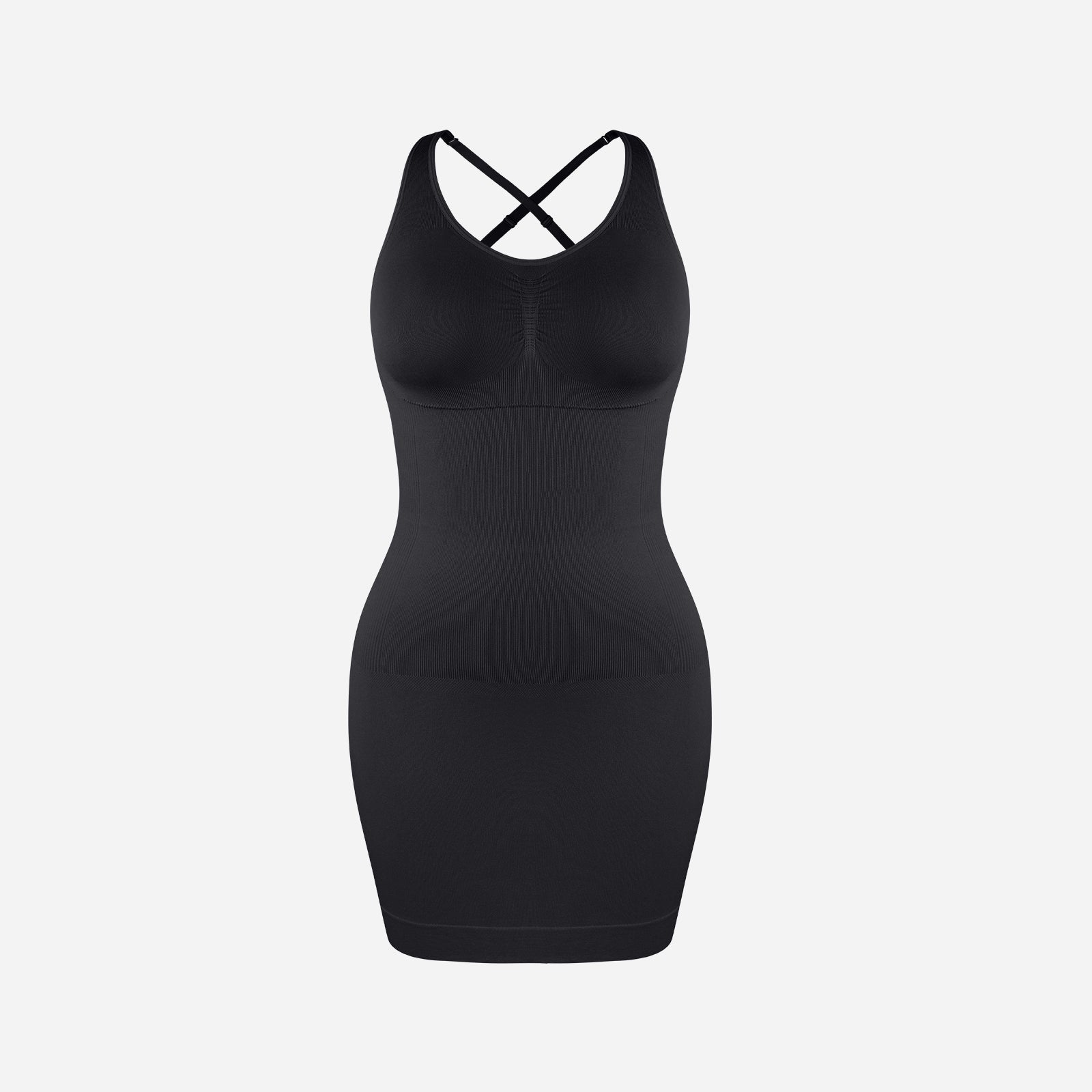 Joyshaper Halter Slip Dress Shapewear with Removable Cups Tummy Control