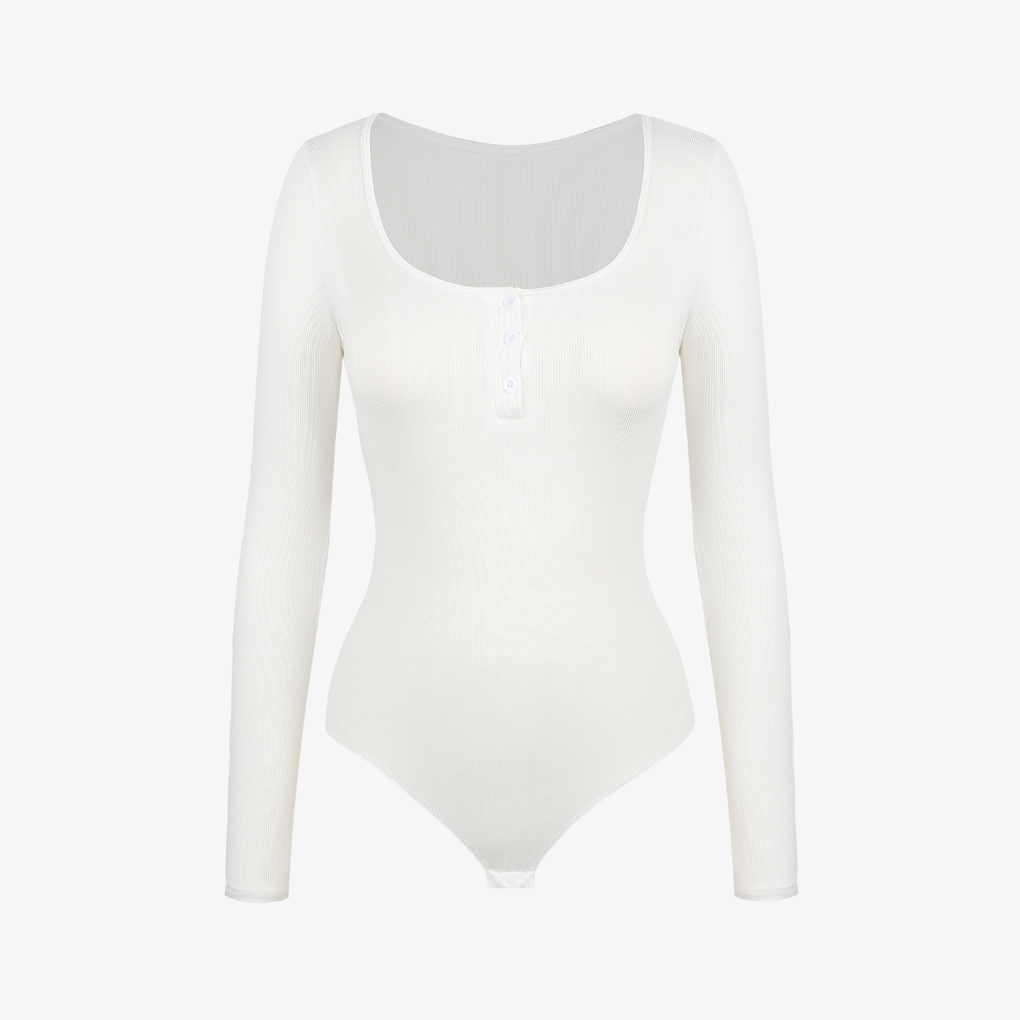 Joyshaper Ribbed Henley Long Sleeve Bodysuit