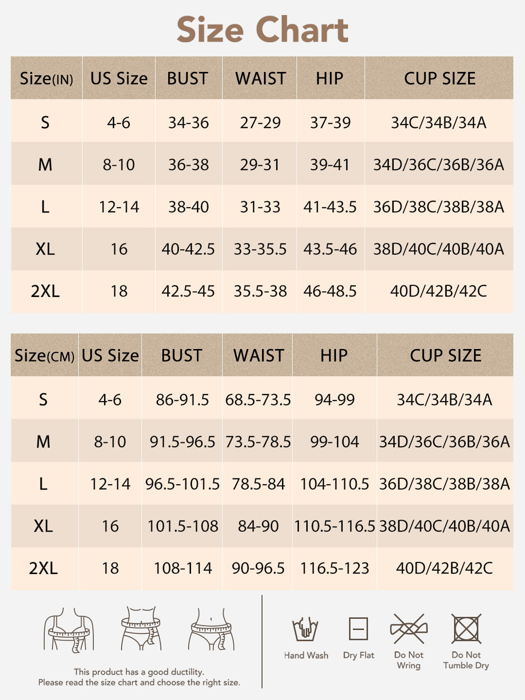 Joyshaper Cross-Compression V-Neck Shaping Shapewear Bodysuit size guide