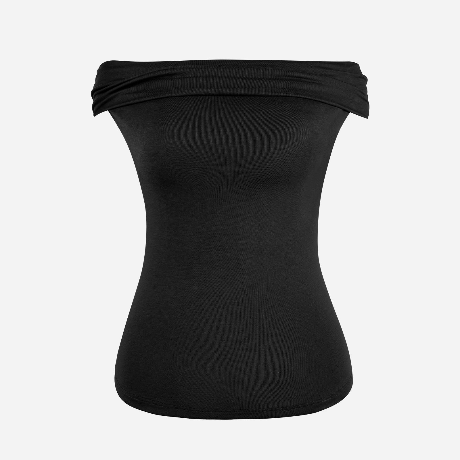 Joyshaper One-Shoulder Boat Neck Tank Top with Built-In Bra