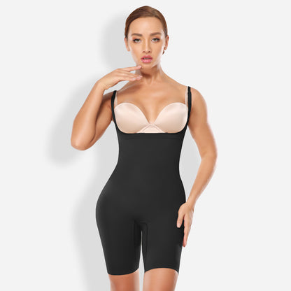 Joyshaper Open Bust Mid-Thigh Seamless Bodysuit