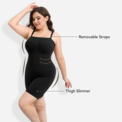 Joyshaper Seamless Mid-Thigh Shapewear Bodysuit