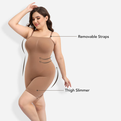 Joyshaper Seamless Mid-Thigh Shapewear Bodysuit