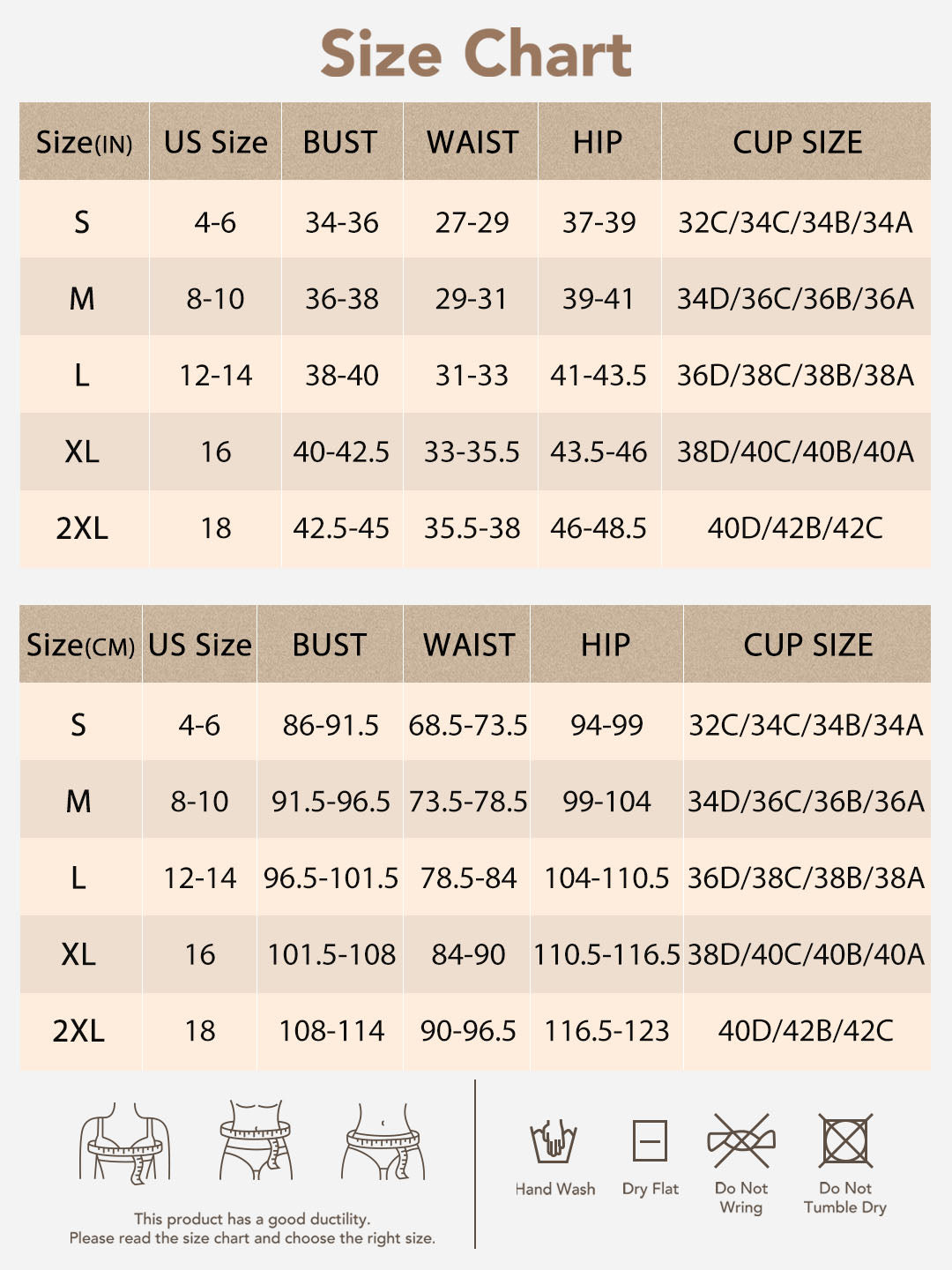 Joyshaper V-Neck Cross-Compression Tummy Control Shapewear Bodysuit size guide