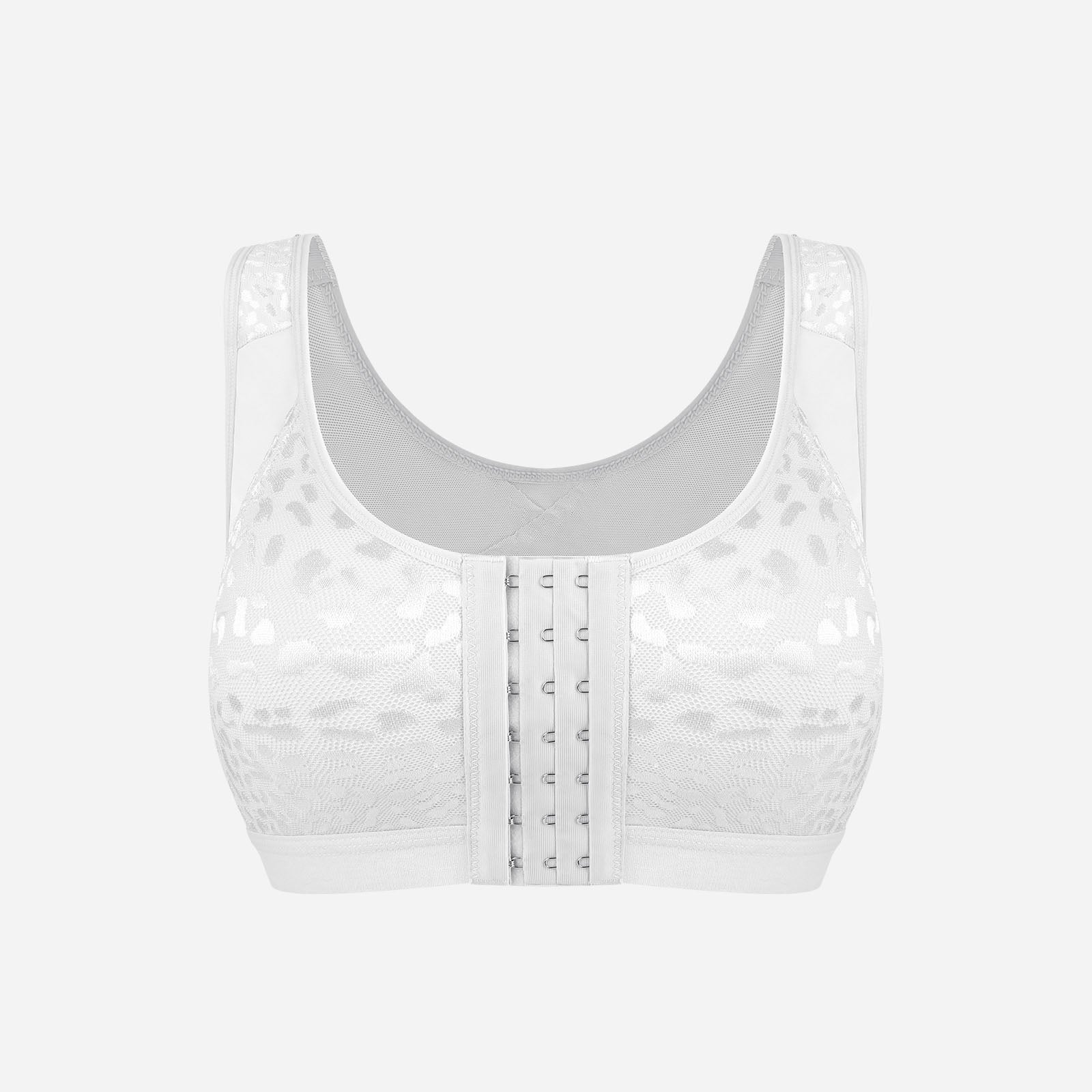 Joyshaper Lace Front Closure Post Surgery Support Wireless Bra
