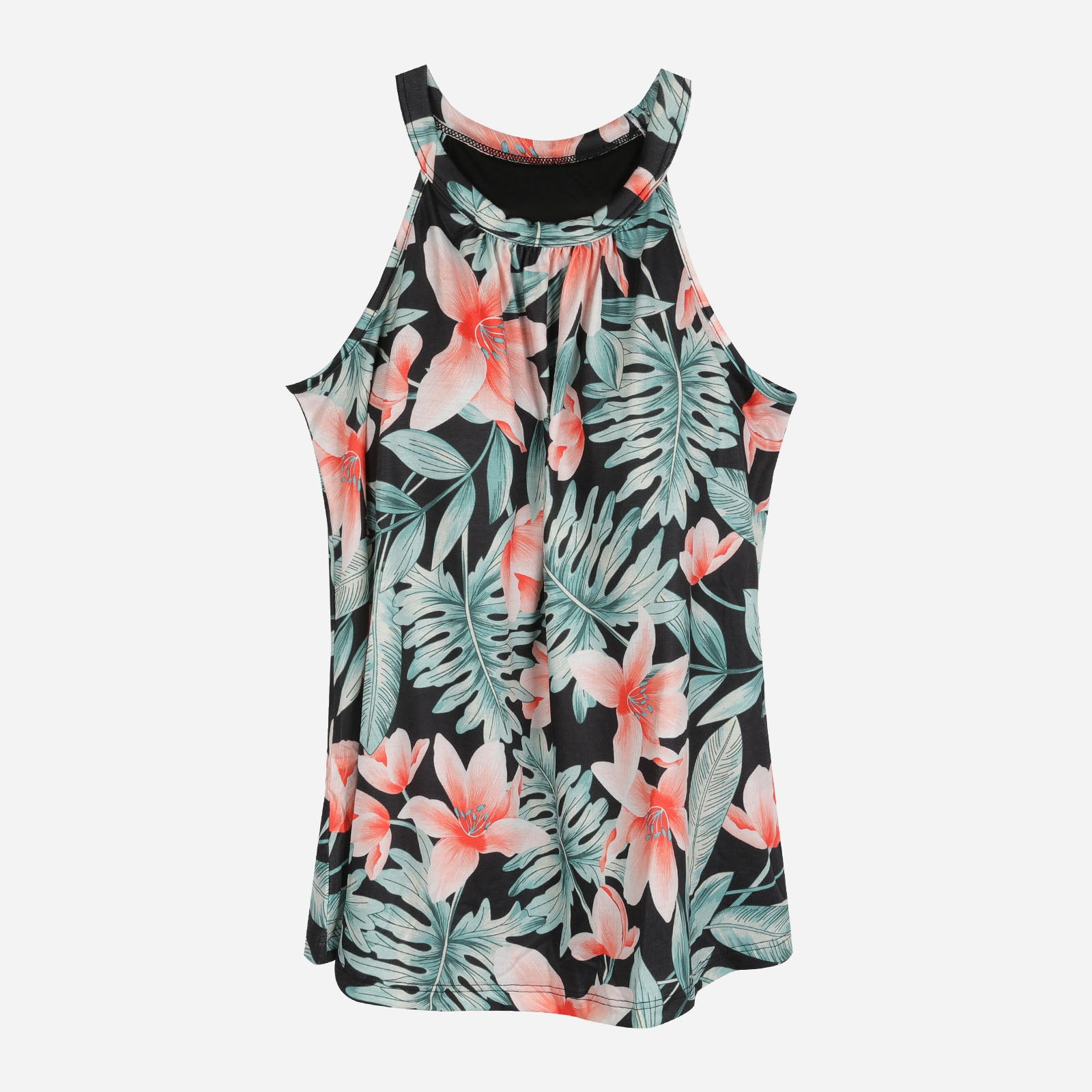 Joyshaper Women's Built in Bra Flowy Casual Halter Cami Tank Top