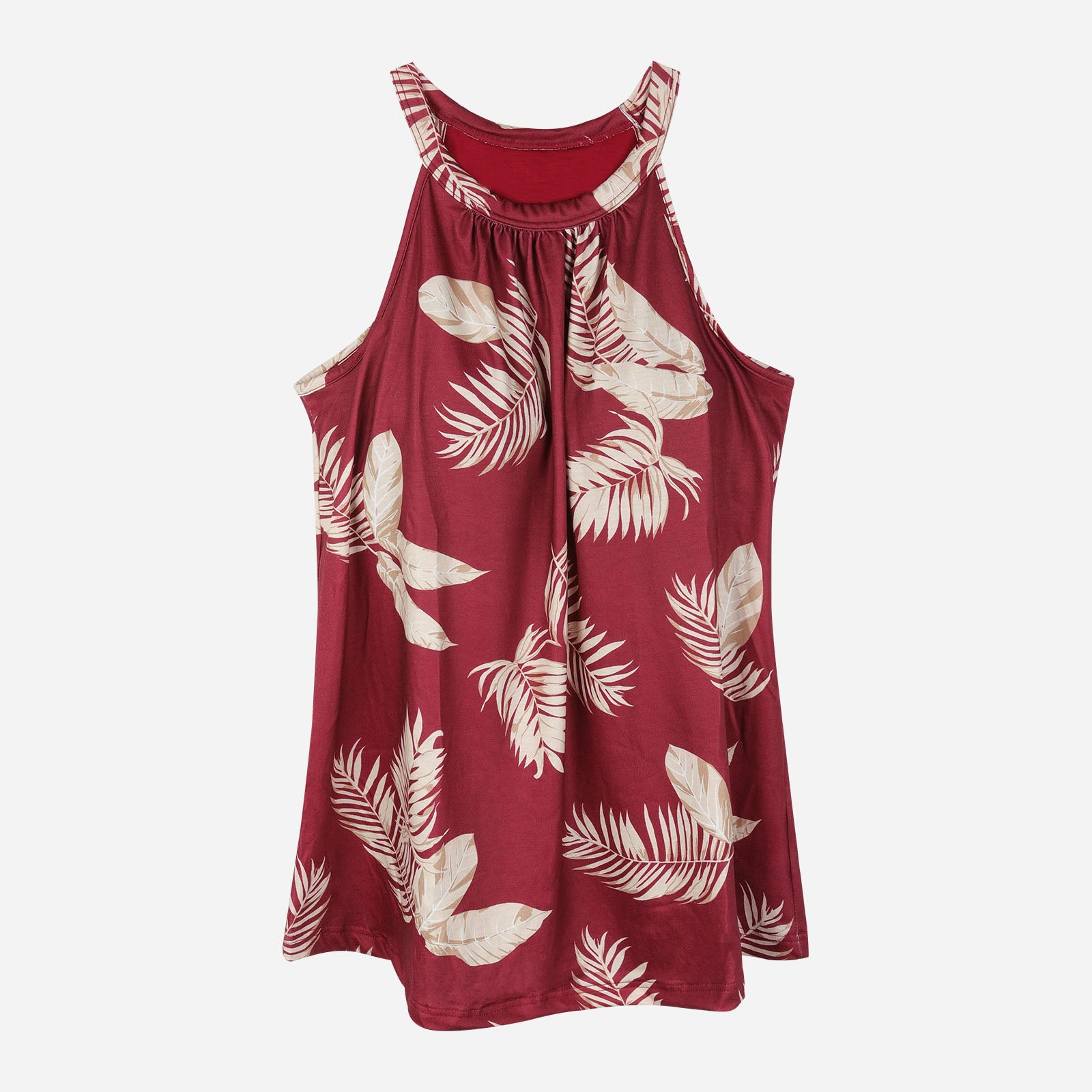 Joyshaper Women's Built in Bra Flowy Casual Halter Cami Tank Top