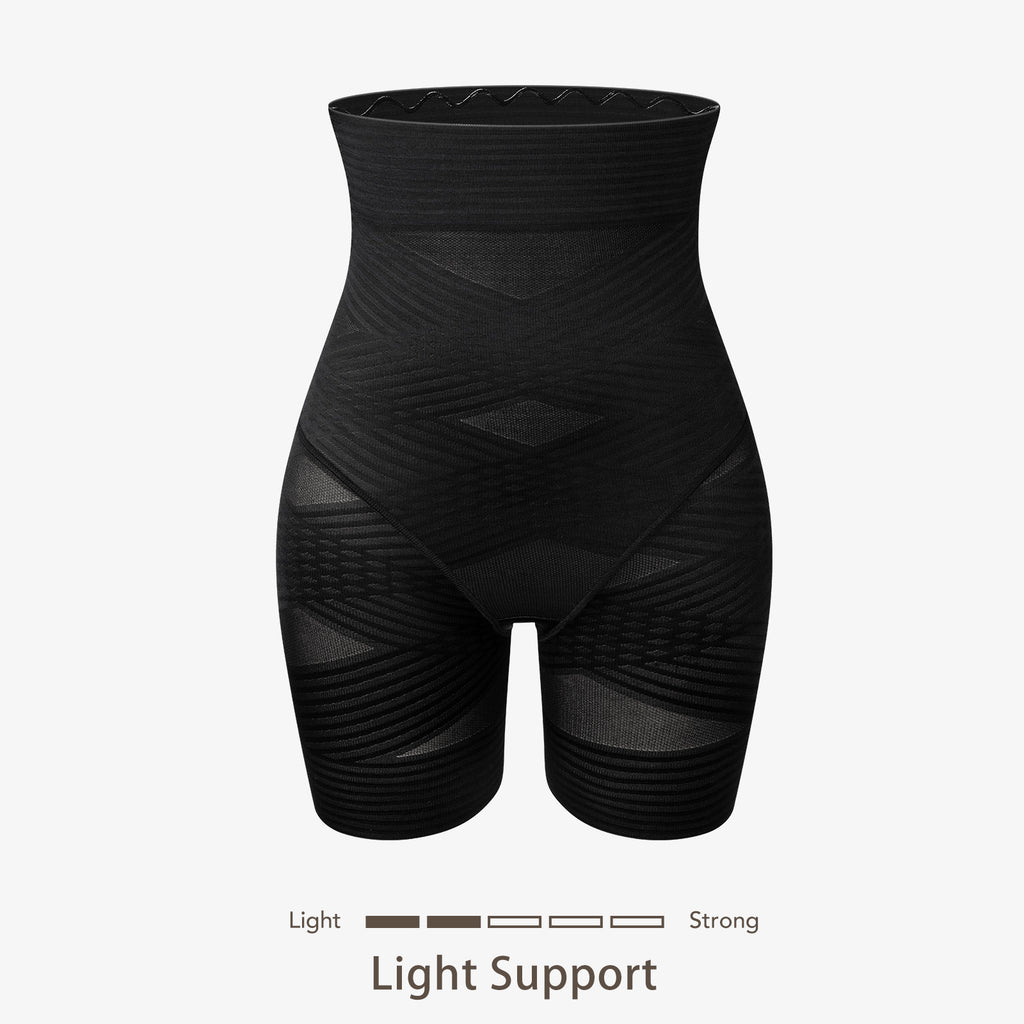Joyshaper Shapewear Shorts for Women High Waist Tummy Control Body Shaper  Butt Lift Panties Thigh Slimming Fajas Postpartum(Black-M)