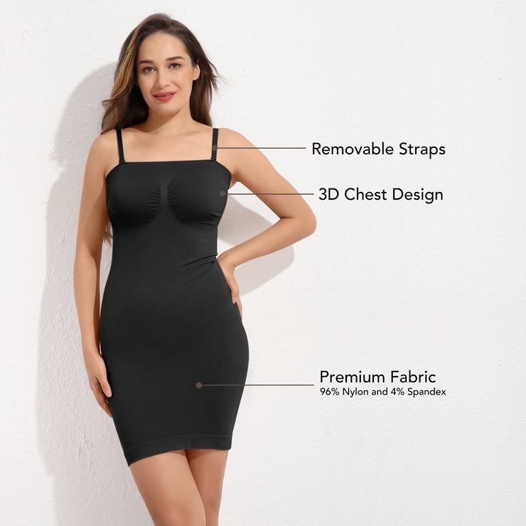 JOYSHAPER Women's Full Body Shaping Slip Dress | Tummy Control Shapewear
