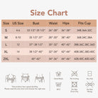 Joyshaper Seamless Lace Tank With Padded Bra size chart