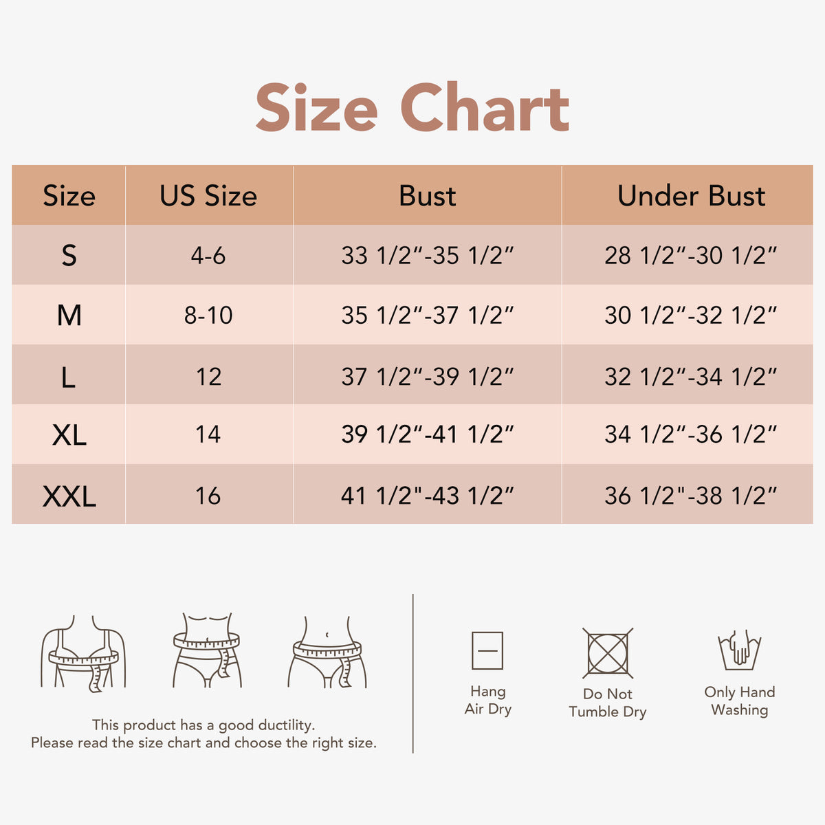 Joyshaper Upper Arm Shaper Chest Brace Up Vest size guide