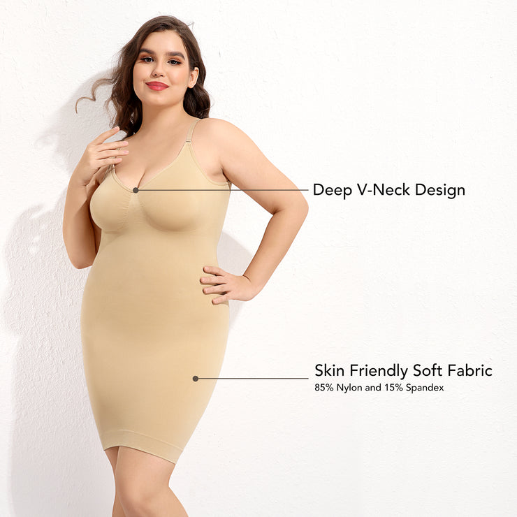 Sheer Deep V Slip Dress - Cream – nichedesignerhire